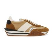 Tom Ford Tekniska canvas- och mockasneakers Brown, Herr