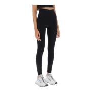 Versace Sportiga Leggings med Monograminsatser Black, Dam