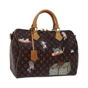 Louis Vuitton Vintage Pre-owned Tyg handvskor Brown, Dam