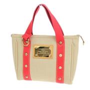 Louis Vuitton Vintage Pre-owned Canvas handvskor Beige, Dam