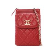 Chanel Vintage Pre-owned Laeder chanel-vskor Red, Dam