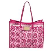 Dolce & Gabbana Pre-owned Pre-owned Canvas totevskor Pink, Dam