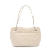 Chanel Vintage Pre-owned Laeder chanel-vskor Beige, Dam