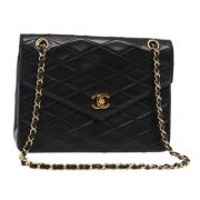 Chanel Vintage Pre-owned Laeder axelremsvskor Black, Dam