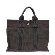 Hermès Vintage Pre-owned Canvas handvskor Brown, Dam