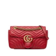 Gucci Vintage Pre-owned Laeder axelremsvskor Red, Dam