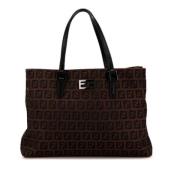 Fendi Vintage Pre-owned Canvas totevskor Brown, Dam