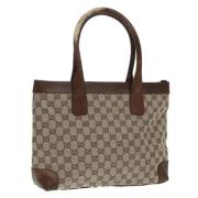 Gucci Vintage Pre-owned Canvas gucci-vskor Beige, Dam