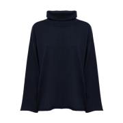 Alpha Studio Merino Turtlenecks Jumper Blue, Dam