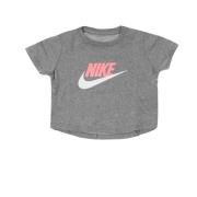 Nike Crop T-shirt G Sportswear Tee Gray, Dam