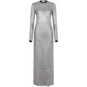 Paco Rabanne Silver Robe Klänning Gray, Dam