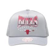 Mitchell & Ness NBA Bulls Glow Up Trucker Hat Gray, Unisex