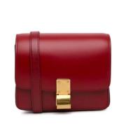 Celine Vintage Pre-owned Laeder axelremsvskor Red, Dam