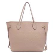 Louis Vuitton Vintage Pre-owned Tyg louis-vuitton-vskor Beige, Dam