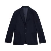 Brooks Brothers Blazer i Virgin Ullblandning Blue, Herr