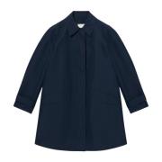 Brooks Brothers Retroinspirerad Twill regnrock Blue, Dam