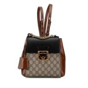 Gucci Vintage Pre-owned Tyg axelremsvskor Brown, Dam