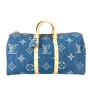 Louis Vuitton Vintage Pre-owned Denim louis-vuitton-vskor Blue, Dam