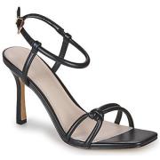 Only Svart klack sandal folie Black, Dam