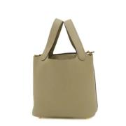 Hermès Vintage Pre-owned Laeder handvskor Beige, Dam