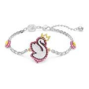 Swarovski Damarmband Svan Rosa Rodinerad 5650188 Multicolor, Dam