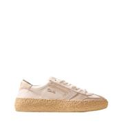 Puraai vita sneakers med beige detaljer Beige, Herr