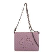 Bottega Veneta Vintage Pre-owned Laeder axelremsvskor Purple, Dam