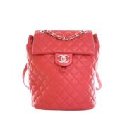 Chanel Vintage Pre-owned Laeder chanel-vskor Red, Dam