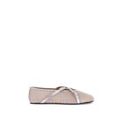 D'Accori Glittriga Mesh Ballerina Flats Gray, Dam