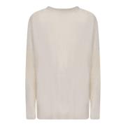 Fabiana Filippi Vit Paljettstickat Aw24 Beige, Dam