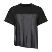 Sacai Svarta T-shirts & Polos för kvinnor Black, Dam