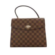 Louis Vuitton Vintage Pre-owned Belagd canvas handvskor Brown, Dam