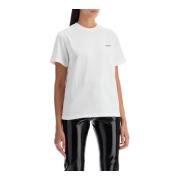 Coperni Kontrast Logo Crewneck T-shirt White, Dam