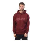 Disclaimer Flame Logo Hoodie Regular Fit Red, Herr