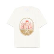 Rhude Stilren T-shirt med unik design White, Herr