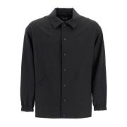 Y-3 Randig Overshirt med Tryckknappar Black, Herr