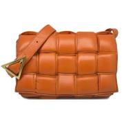 Bottega Veneta Vintage Pre-owned Laeder axelremsvskor Orange, Dam