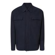 Lardini Blå Jacka Aw24 Blue, Herr