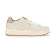 Woolrich Vita Läder Chunky Court Sneakers White, Dam