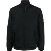 Calvin Klein Krinklad Nylon Svart Blouson Jacka Black, Herr