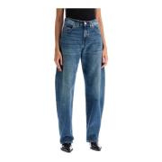 PINKO Vintage Egg Fit Denim Jeans Blue, Dam