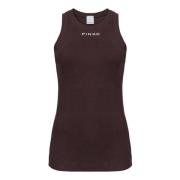 Pinko Räfflad logotop Brown, Dam