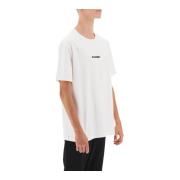 Jil Sander Kompakt Jersey Logo T-shirt White, Herr