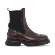 Ganni Klassiska Chelsea Ankelboots Purple, Dam