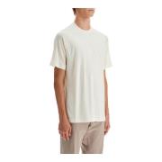 Ermenegildo Zegna Merino Wool Raglan T-shirt för Män White, Herr