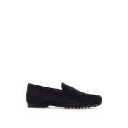 Tod's Suede Moccasin Loafers Blue, Herr