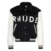 Rhude Svart Collegejacka Black, Herr