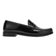 Saint Laurent Klassisk Läder Loafer Sko Black, Herr