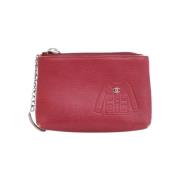 Chanel Vintage Pre-owned Laeder chanel-vskor Red, Dam