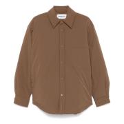 Autry Brun Nylon Overshirt Kappa Brown, Herr